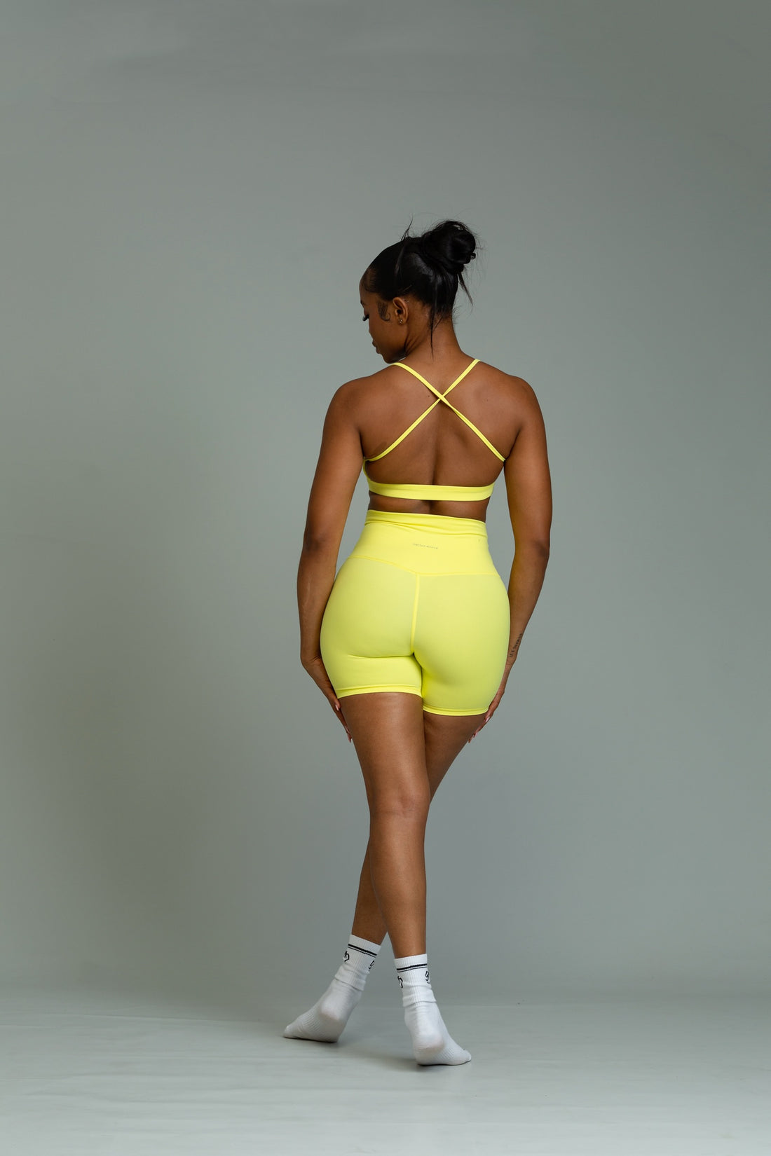 Cross back bralette ( citrus )