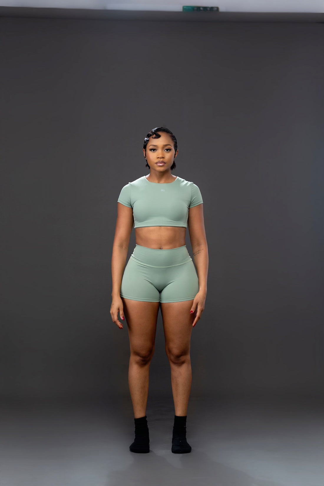 BASIC CROP TOP (teal)