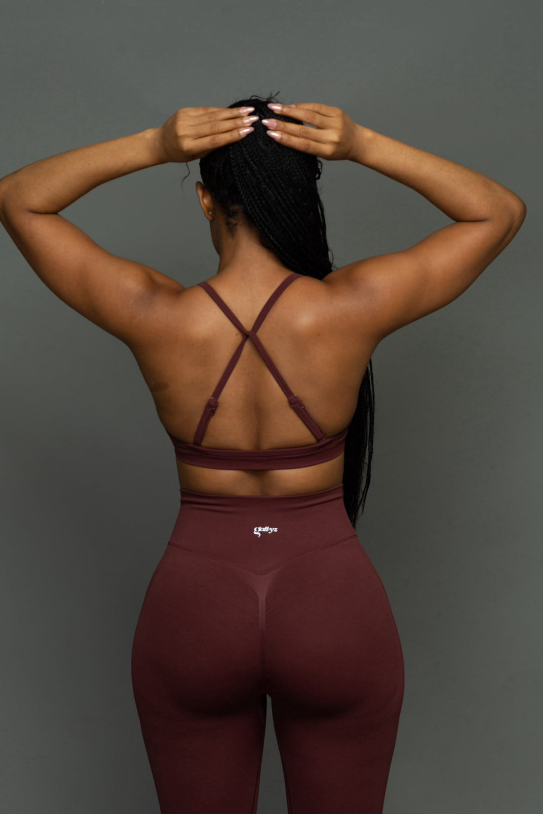 Allure bra top (burgundy)