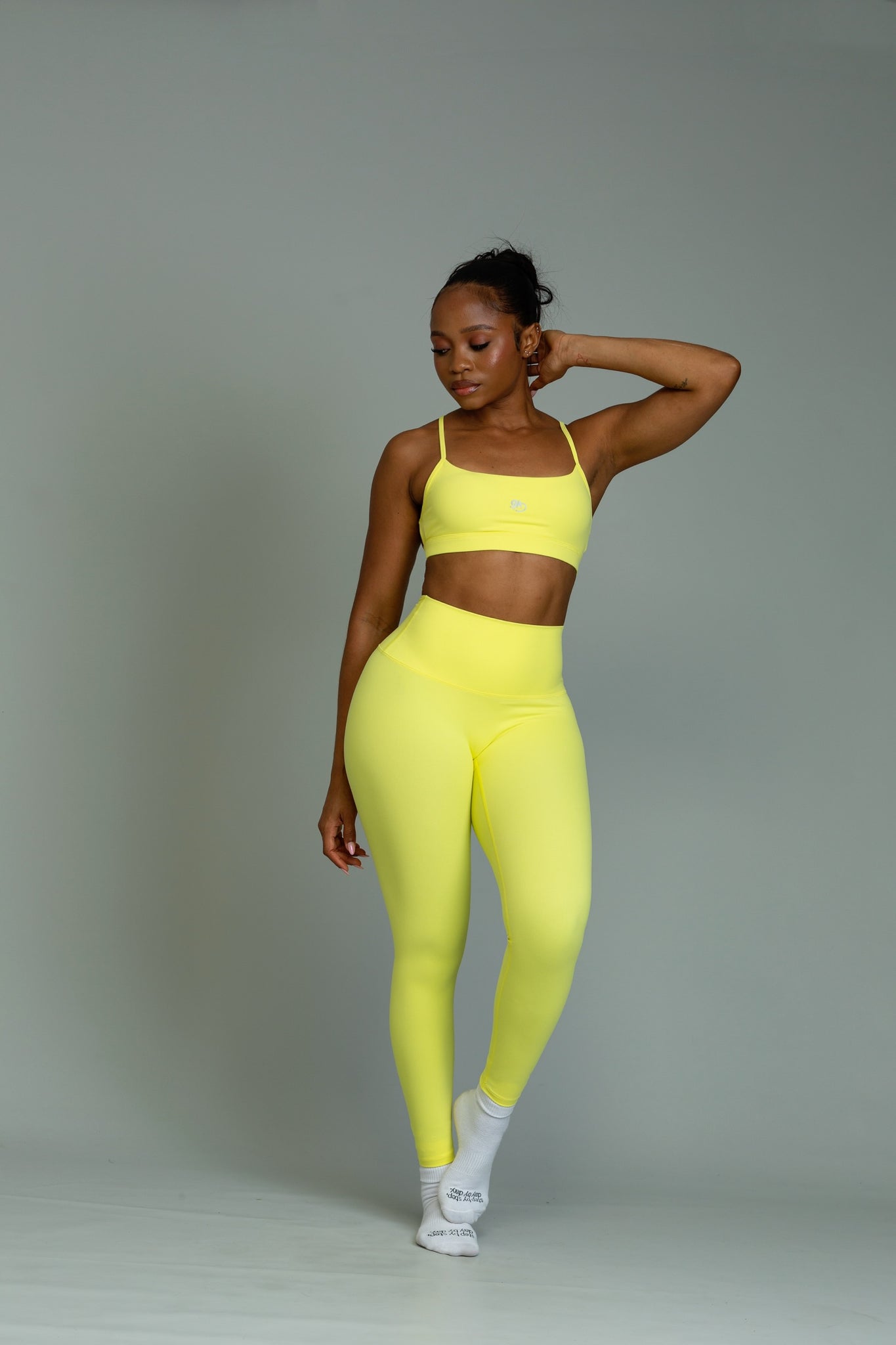 Poised 	high waisted leggings (citrus)
