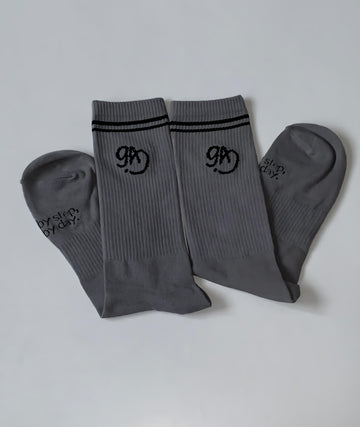 Unisexhalf crew socks (dark grey)